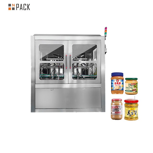 Npack Automatic Piston Filling Machine Peanut Butter for Glass Jar