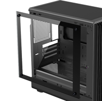 Boîtier de PC de jeu M8 avec grille latérale, support de panneau supérieur, refroidissement liquide 240 mm, Micro ATX, vertical, pour bureau et jeux