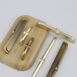 New Modern Durable Round Zinc Alloy <b>Cabinet</b> Door Handle for Dresser Wardrobe Drawer-Retro Light Luxury Long Strip - Product Image 5