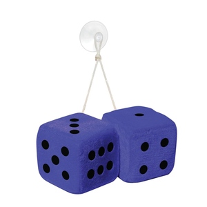 Big Dice Blue - Car Wheel Nut, Microfiber, With <b>Suction</b> <b>Cup</b> Simoni Racing - Product Image 1