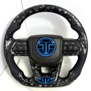 Volant en fibre de carbone forgé pour <span class=keywords><strong>Toyota</strong></span> Prado Land Cruiser Camry Corolla <span class=keywords><strong>GR</strong></span> LC300 LC250 LC200 LC105 LC79 LC70 LC76 N70 N80 - Product Image 1
