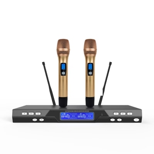 Système de microphones sans fil double professionnel MK158 KTV Entertainment pour karaoké - Product Image 4