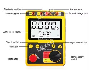 AR4105A + dijital zemin direnç test aleti Meg metre dalgalanma koruma test cihazı yalıtım direnç test aleti - Product Image 5