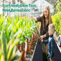 Toile anti-herbe agricole en PP, tapis anti-mauvaises herbes, utilisation domestique, couverture anti-herbe, tapis anti-mauvaises herbes, paillis