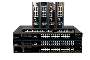 Porta Gigabit RJ45 10/100/1000 ip40 16 porte rete Poe 20 porte switch di rete POE gigabit supporto interruttore di rete industriale