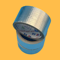 Ruban adhésif en fibre de verre et aluminium pour l'étanchéité des conduits de CVC, résistant à la chaleur, imperméable, faible bruit, ruban d'emballage pour la réparation des conduits d'air et des évents de sécheuse