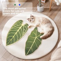 Griffoir mural vertical pour chat en sisal, style tropical, durable, sans perte de fibres, design simple, pour salon