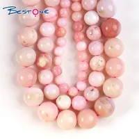 Perline naturali di betone per la creazione di gioielli artigianato fatto a mano fai da te pietra preziosa opale rosa morbida