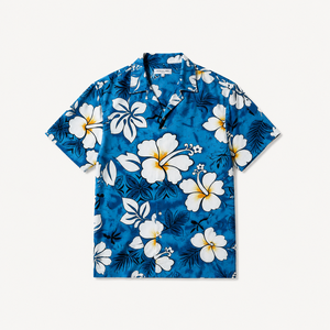 Chemises de plage hawaïennes personnalisées pour hommes, séchage rapide, extensibles, en polyester et élasthanne, vêtements de resort, chemises boutonnées - Product Image 3