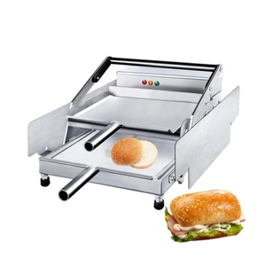 Tostadora Eléctrica Comercial de Doble Capa para Panes de Hamburguesa de 220V, <span class=keywords><strong>Parrilla</strong></span> de Acero Inoxidable para Hamburguesas para Restaurantes de Comida Rápida - Product Image 4