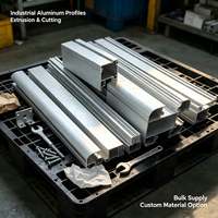 Profilé industriel en aluminium anodisé 6063 T5 pour système de refroidissement de centre de données et armoire serveur