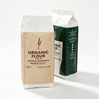 Emballages en plastique pour farine 1 kg et 2 kg, sacs d'emballage alimentaire à fond plat avec logo personnalisé pour farine de manioc, de blé et de maïs