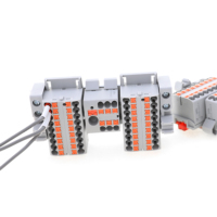 Borniers de puissance enfichables à connecteur compact rapide CE,TUV PT Fix JUT15 série de blocs de distribution d'énergie