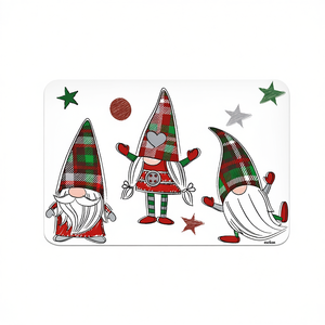 Tovagliette Excelsa Tartan Gnome in plastica 43x28,5 cm multicolore, set da 6, riutilizzabili, per uso domestico - Product Image 3