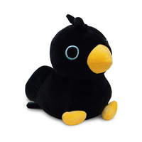 Peluche Squishy Grande Taille Personnalisée Tsum Corbeau Jouet Anti-Anxiété Lesté Fabrication sur Mesure MOQ 1 pièce Peluche Oiseau Noir Personnalisée