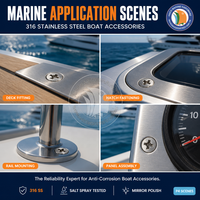 Vis de machine à tête fraisée cruciforme Phillips en acier inoxydable marin DIN 965 1/4-20 pour yachts et bateaux, accessoires de quincaillerie