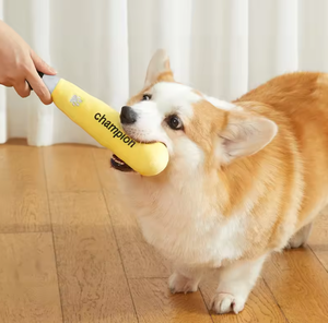 Nuevo Juguete de Peluche Ecológico para Perros, Diseño de Bate de Béisbol, Resistente a Mordidas, con Sonido y Rompecabezas - Product Image 4