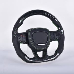 Volant en fibre de carbone de mise à niveau de l'apparence pour Dodge Charger RT Challenger Durango <span class=keywords><strong>SRT</strong></span> 392 Jeep Cherokee <span class=keywords><strong>Trackhawk</strong></span> - Product Image 5