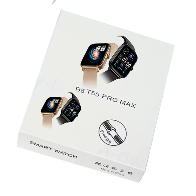 T55 Pro Max Smart Watch Series 8 BT Call Reloj Inteligente Waterproof Smartwatch T55promax Headphones Earbuds T55 2in1 Watch