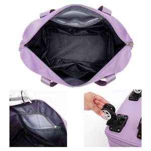 カスタムウィークエンダー拡張可能トラベルバックパックユニセックスSW折りたたみ式荷物防水ホイールとジッパー付き - Product Image 4