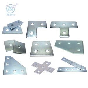 12GA 14GA uni strut canal <span class=keywords><strong>acier</strong></span> c canal support unistrut support 3 trous épissure <span class=keywords><strong>plaque</strong></span> - Product Image 4