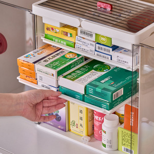 Cosmetic Storage Box Large Capacity Foldable Desktop Dustproof Skincare Rack With <b>Drawers</b> <b>Makeup</b> Organizer 20L-30L - Product Image 1