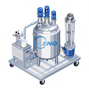 Tanque de Mezcla de Acero Inoxidable con Homogeneizador de Alto Cizallamiento para Procesamiento de Líquidos Industriales - Product Image 1