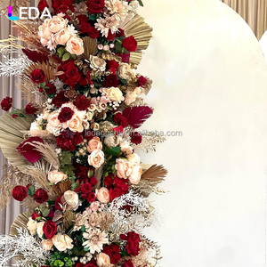 LEDA Factory Price Wholesale Hollow Arch <b>Backdrop</b> <b>Stand</b> White Acrylic Arch <b>Backdrop</b> <b>Stand</b> Set White - Product Image 3