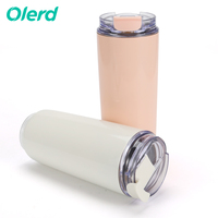 Botol Kopi Terisolasi 440ml, Mug Stainless Steel Portabel dengan Logo Custom, Tumbler untuk Perjalanan