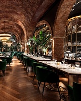 Meubles de café de luxe modernes de style occidental, mobilier d'hôtellerie, banc en marbre, canapé, banquette, table, ensemble de chaises pour hôtel et restaurant