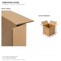Boîte d'emballage en carton ondulé kraft sur mesure pour l'e-commerce, le déménagement, l'exportation, le stockage et la livraison