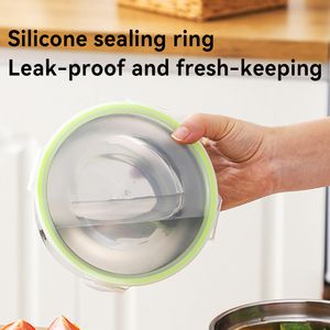 Nhà sử dụng kín thép không gỉ thực phẩm lưu trữ container tủ lạnh Crisper Hộp chống ẩm dưa Jar Mẫu thương mại hộp - Product Image 3