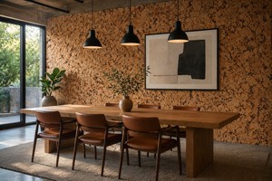 FSC Certified Natural Cork Bark Mosaic Peel-Stick Self-Adhesive NRC0.3 Acoustic 5 Colors OEM <strong>Custom</strong> Cork <strong>Wall</strong> Panel - Product Image 3