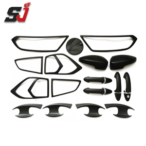 Accessoires décoratifs de voiture, Kits complets personnalisés, Kits de carrosserie chromés en Fiber de carbone noire, ensemble Combo pour <span class=keywords><strong>2018</strong></span> <span class=keywords><strong>ECOSPORT</strong></span> - Product Image 4