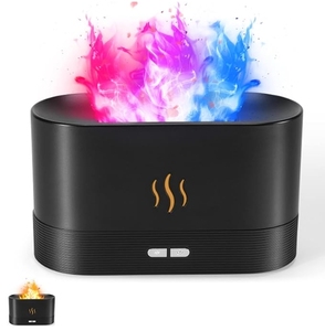 Đầy Màu Sắc Ngọn Lửa USB Tinh Dầu Khuếch Tán 7 Ngọn Lửa Màu Sắc Không Ồn Ào Không Khí Hương Thơm Tạo Độ Ẩm Cho Nhà Tự Động-Off Tính Năng Nhựa - Product Image 1