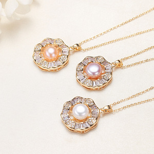 Collar de Oro Estilo Étnico de Moda de Zhuji con Colgante de Perla de Agua Dulce, Suministro al por Mayor para Joyería de Regalo - Product Image 4