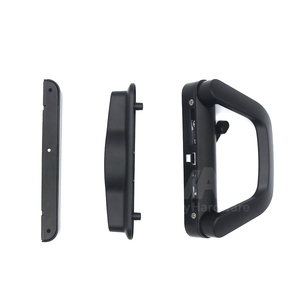 ชุดล็อคประตูบานเลื่อนรูปตัว D พร้อมมือจับโลหะผสมสังกะสี สำหรับประตูบานเลื่อนด้านเดียว พร้อมกุญแจทองเหลืองธรรมดา 2 ดอก หรือไม่มีกุญแจ - Product Image 1