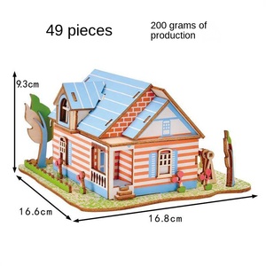 Puzzle en bambou 3D personnalisé, nouveau, modèle du jardin de <span class=keywords><strong>Fontainebleau</strong></span>, bricolage, artisanat créatif, pour les enfants de 0 à 24 mois, moins de 50 pièces - Product Image 2