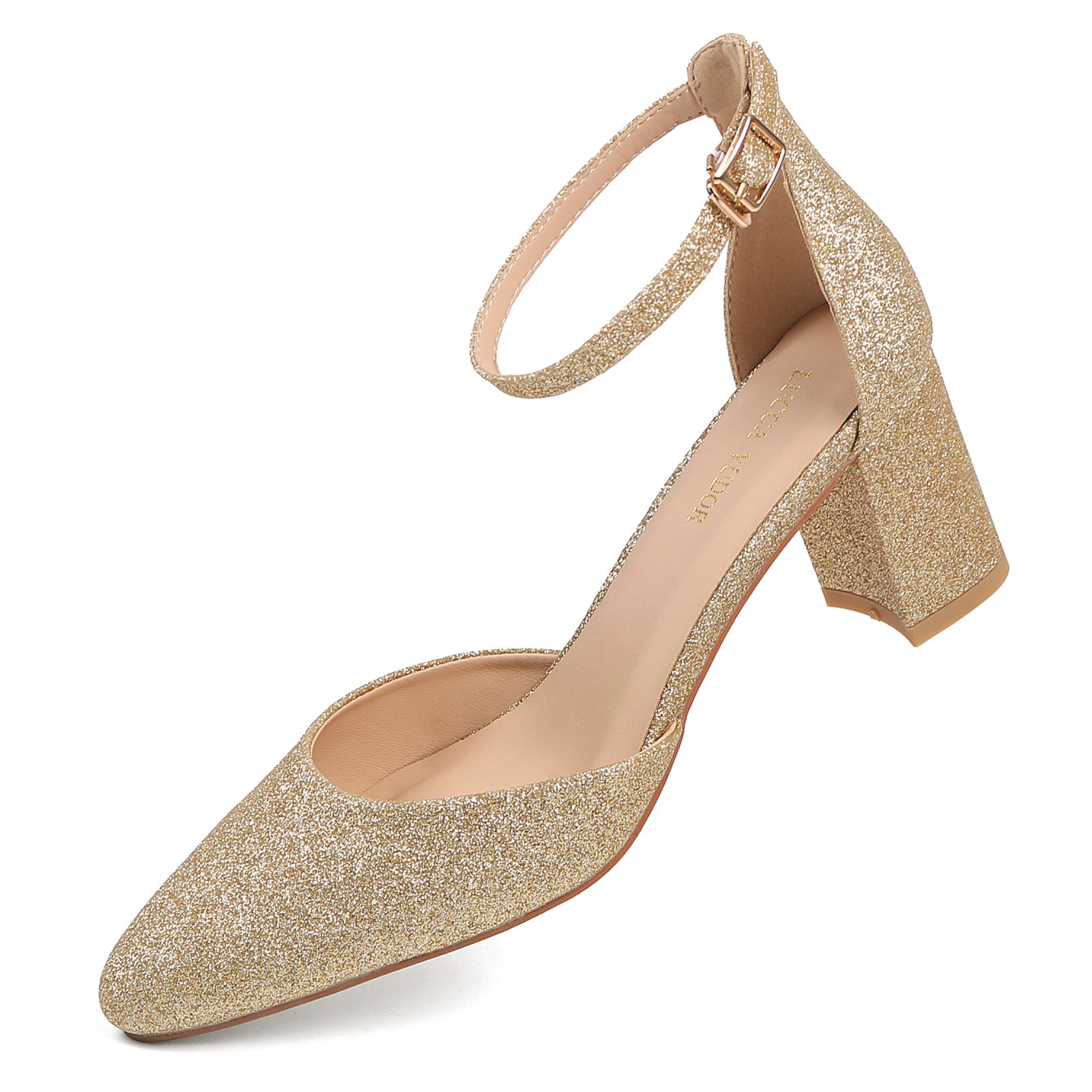 Girls Sparkly Heel Sandals Ladies Sandals INS Glitter Fashion