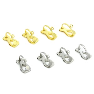 Boucles d'oreilles à clipser en acier inoxydable, or et argent, sans perçage, pour femmes, accessoires de mode, pièces de boucles d'oreilles DIY - Product Image 1