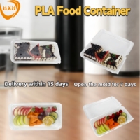 Aangepaste Milieuvriendelijke Pladisposable Clamshell Box Nieuwe Vers Fruit Verpakkingscontainer Stempelen Wegwerp Vers Fruit Container