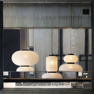 Japanese Wabi Sabi Style LED <strong>Rice</strong> Paper Chandelier Modern Living Dining Room Chinese Ancient Style Lantern Pendant <strong>Light</strong> High - Product Image 3