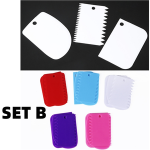 3 pz/set raschietto <span class=keywords><strong>per</strong></span> torte e crema <span class=keywords><strong>per</strong></span> torte giradischi accessori raschietto a forma di <span class=keywords><strong>dente</strong></span> strumenti di cottura taglierina <span class=keywords><strong>per</strong></span> <span class=keywords><strong>pasta</strong></span> raschietto - Product Image 5