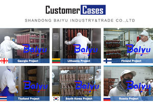 Baiyu CE Aprovação Automática Carne Fumante Forno Sausage Making <span class=keywords><strong>Machine</strong></span> para Fish and Seafood Processing Factory - Product Image 4