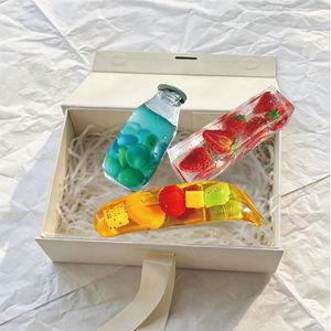 Colorful Mixed Fruit Shapes Soft Squishy Slow Rising Tactile Sensory Calming Squeeze Toy - Product Image 1