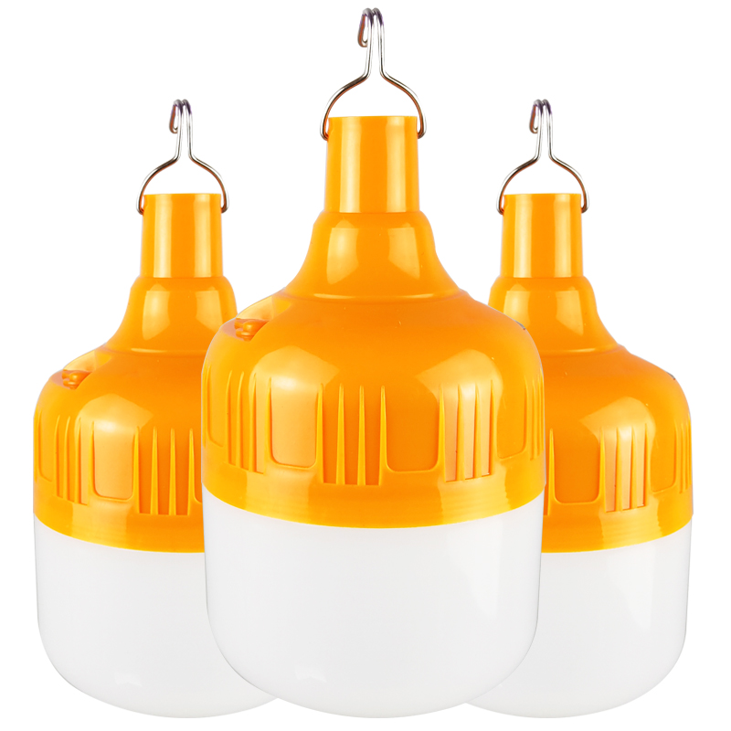 Outdoor and Home emergency rechargeable 80w led lights bulb with blinking light function