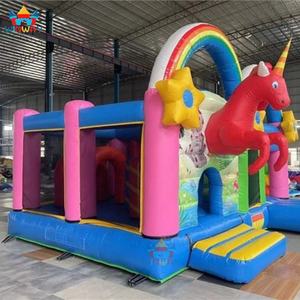 Château Gonflable Commercial Licorne Prix Usine Combo 5x4 Mètres en PVC Marque WINWAYTOYS Vente en Gros Chine - Product Image 2