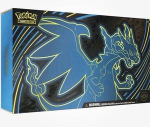Coffret Cadeau de Collection Super Deluxe Pokémon Mega Charizard X UPC Version US en Cuir Véritable M2 avec Pack Booster Charizard - Product Image 1