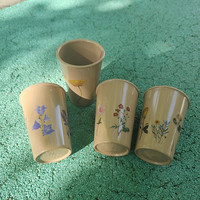 Bouteille d'eau réutilisable en balle de riz OEM, gobelets écologiques 280 ml, tasses à café biodégradables
