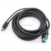 Kabel Daya listrik POS catu daya USB 8P Male ke USB TYPE-B Male Adapter DC 5,5x2.1 12V 4.7 m hitam